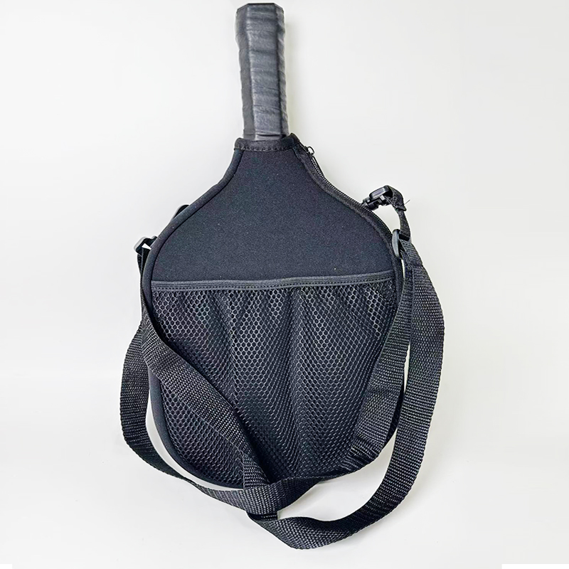 Neoprene Pickleball Paddle Cover – Single Paddle Case with Ball Pocket & Detachable Strap