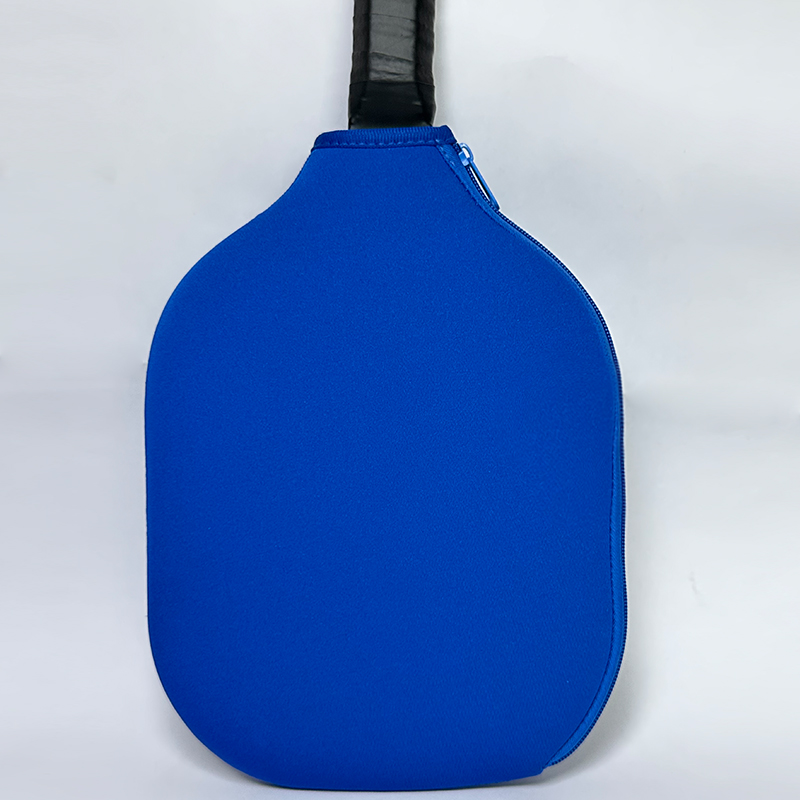 Thin Neoprene Pickleball Paddle Cover – Single Racket Sleeve with 8-Stitch Seam & Zipper Closure (Custom Logo)