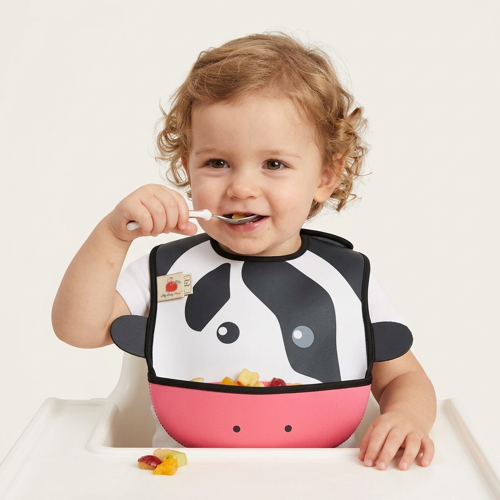 Custom Neoprene Baby Bib | Waterproof & Mess-Proof